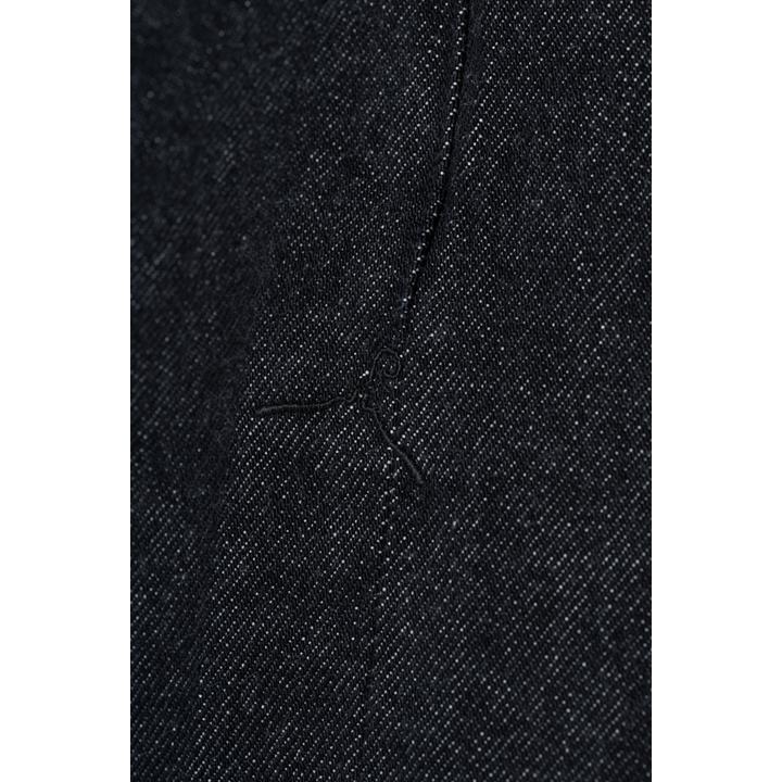 PULL UP EMBROIDEERY DENIM TROUSER