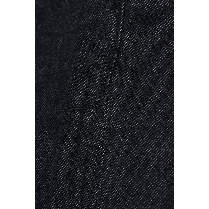 PULL UP EMBROIDEERY DENIM TROUSER