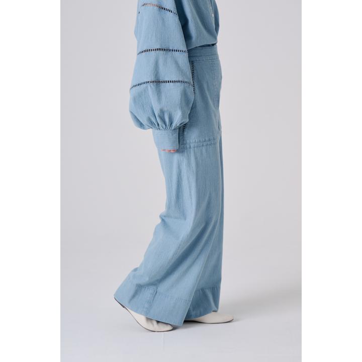LADDER LACE DENIM PT