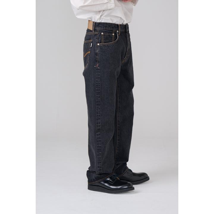66TYPE SELVAGE BLACK DENIM PANTS