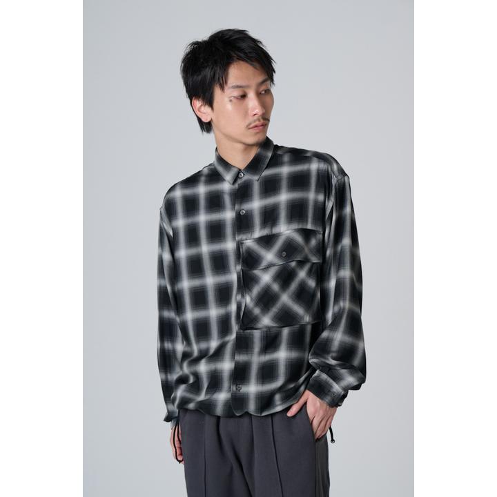 FRENCH ARMY POCKET PLAID SHIRT