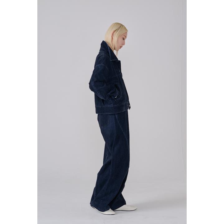 FLOCKED DENIM JKT