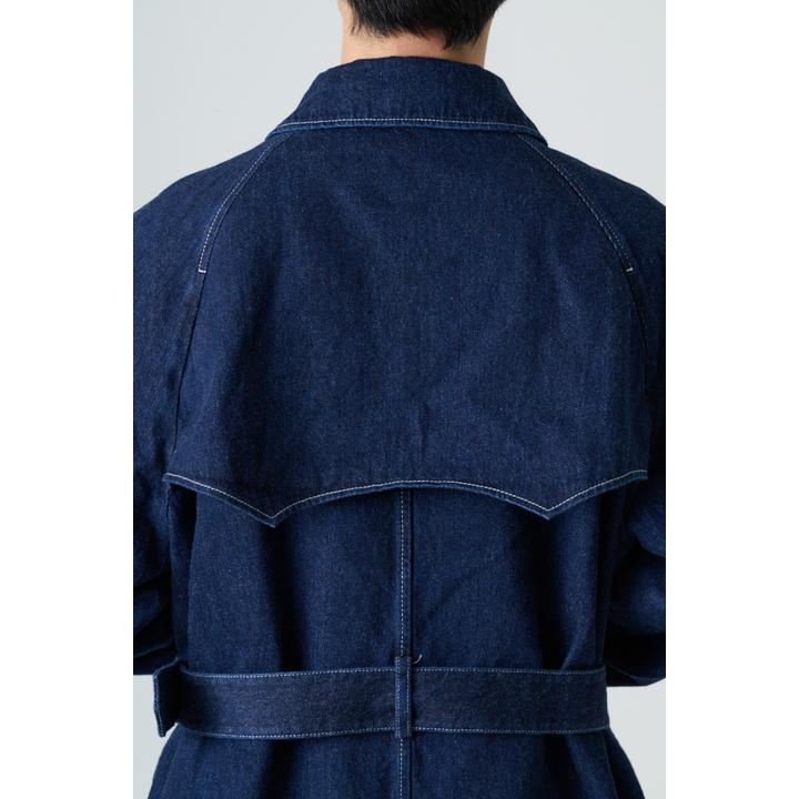 DENIM TRENCH COAT