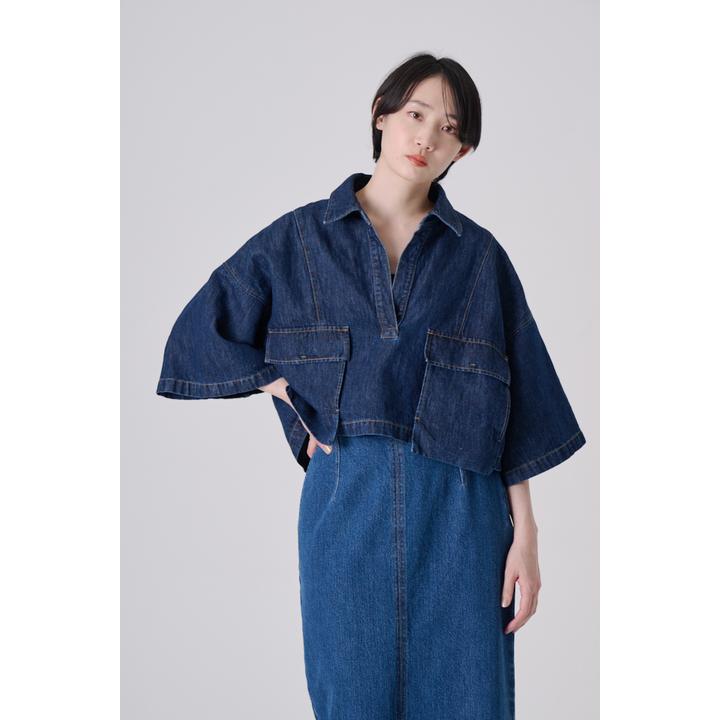 CROPPED SKIPPER DENIM SH