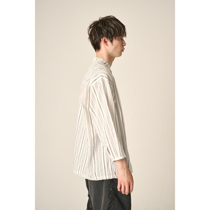 HENRY STRIPE THREE-QUARTER SLEEVES SHIRT