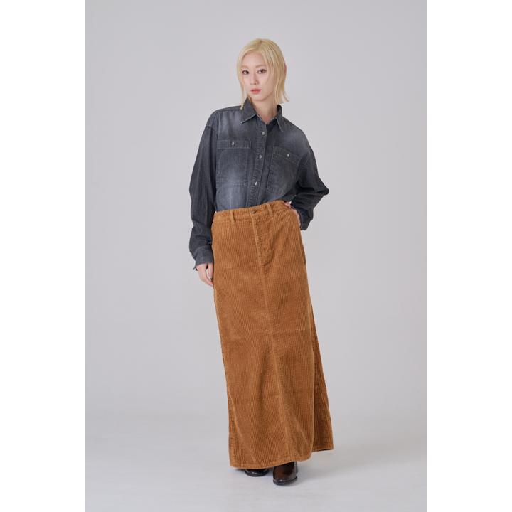 CORDUROY FLARE SKIRT