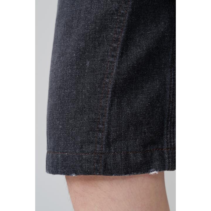 DOUBLE KNEE DENIM SHORT
