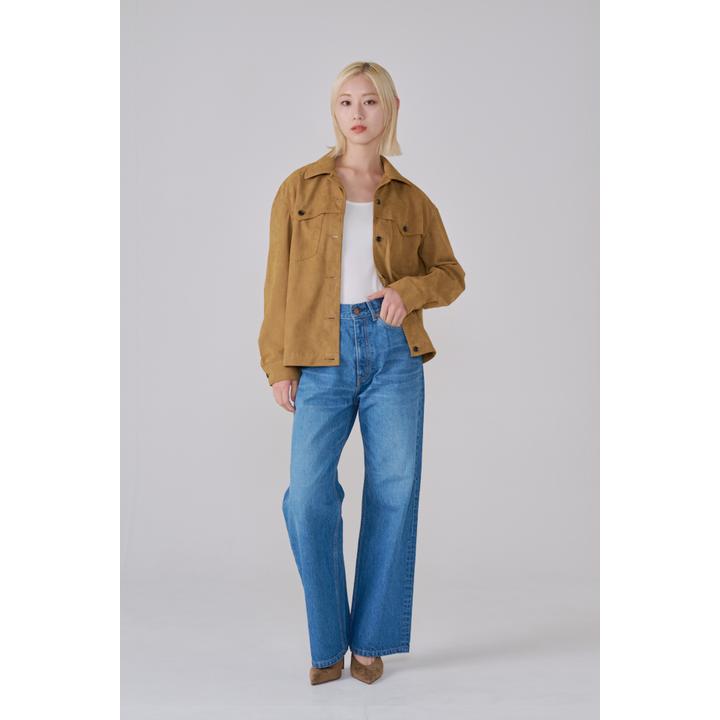 FAUX SUEDE SHIRT JACKET